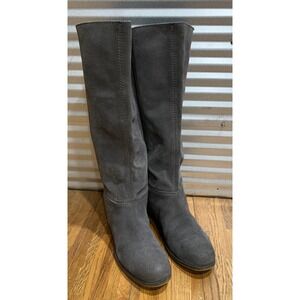 Western CottageCore Riding Bohemian Grunge Streetwear Suede Knee High Boots 7.5M